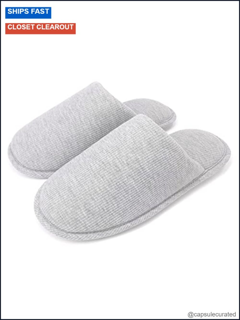 Womens Memory Foam Cotton Scuff Slippers Slip On Lightweight Washable Non Skid